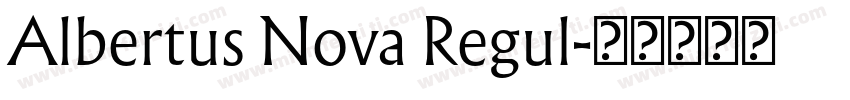 Albertus Nova Regul字体转换
